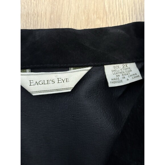 Eagles Eye Suede Jacket Men’s 2XL Black 100% Leather - Picture 5 of 5